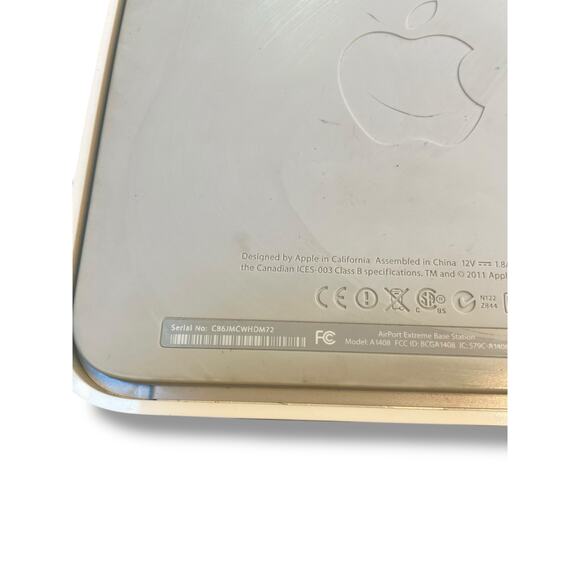 Apple AirPort Extreme Base Station A1408 Wireless Router Genuine w/ Power Cable - Picture 5 of 10